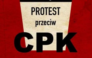 Protest przeciwko CPK